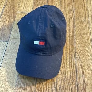 Used Tommy Hilfiger Cap Hat Logo Strap Back Adjustable Size 8-10